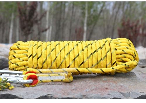 Corde d'escalade statique 8 mm 100 m Équipement d'escalade d'extérieur pour sauvetage incendie et escalade sur glace