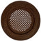 Platzteller Rattan Rund Ø 32 cm, braun, handgefertigt - Dekoteller, Unterteller, Platzteller für Teller (Dark Mokka)