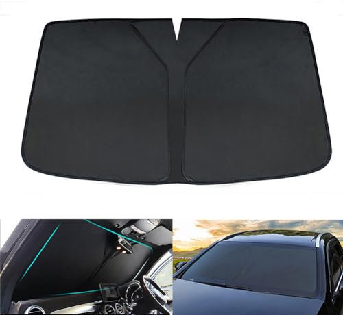 Compatible con Mercedes Benz Clase B W246 2011-2019, parasol para parabrisas de coche, parasol plegable