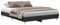 vidaXL Bettgestell ohne Matratze Schwarz 150x200 cm Holzwerkstoff, Bettrahmen, Bett, Palettenbett, Schlafzimmermöbel, Doppelbett, Plattenbett