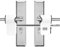 French Door Security Lock, 3-Digit Zinc Alloy Double Door Handle Combination Lock for Patio/Conservatory Doors with Horizontal Handles (Internal/External Use)