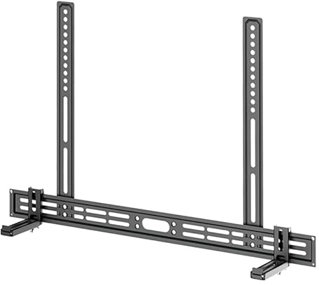 XINLEI Universal Soundbar Bracket Fits Soundbars with/without Holes up to 10kg, for Samsung Soundbar, Sony LG PC Bose JBL Bomaker, Soundbars TV Mount with Anti-Slip Base Holder, Install on TV or Wall