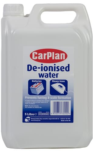 CarPlan De-Ionised Water 5L - Prevents Furring & Scale Formation | Prevents Furring & Scale Formation