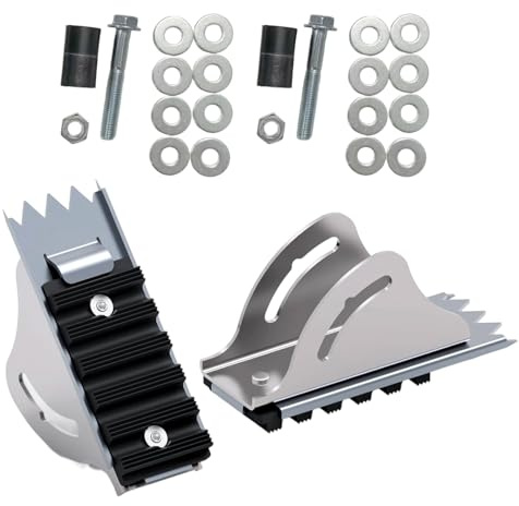 Solid Aluminum Ladder Anti Slip Pads Secure Stabilizer Blocks Quick Install Ladders Foot for Construction Home Use Recyclable Ladder Anti Tip