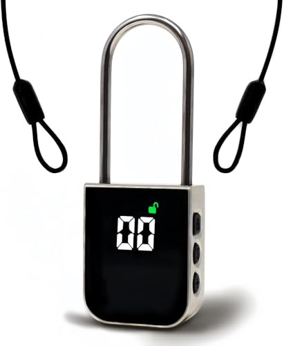 Metal Timer Lock - Smart Padlock for Kitchen Cabinets, Timed Out Keyless Pad Lock, Electronic Time Locking for Cell Phones, Snack, Liquor, Game Consoles & Other Unwanted Temptations