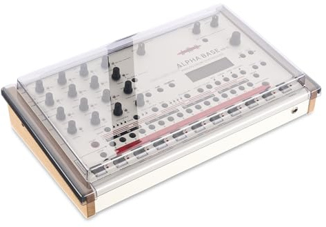 Decksaver Cover for Jomox Alphbase MK1 & MK2 - Super-Durable Polycarbonate Protective lid in Smoked Clear Colour, Made in The UK - The Producers' Choice for Unbeatable Protection