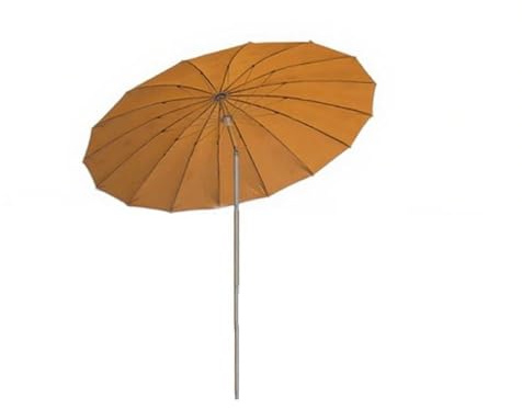 Parasol de plage vintage réglable de 200 cm - Parasol de jardin rond - Portable pour terrasse - Fonction d'inclinaison - Design élégant kaki - Protection UV - Parasol d'extérieur