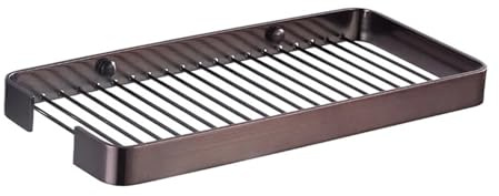 HXDKJSO Compatibilité for étagère de Salle Bain, Support Douche en Laiton, Baignoire carré, Mural d'angle(Rose gold玫瑰金)