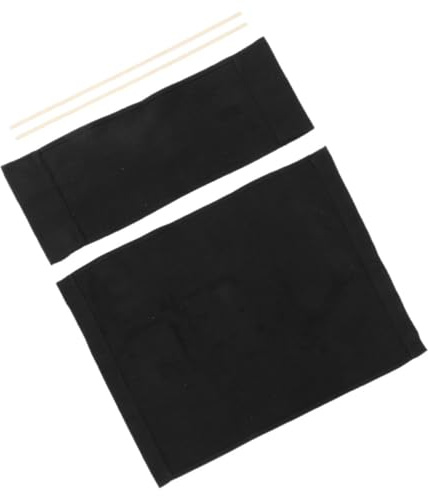 GRIRIW Ersatzbezug für Faltbaren Campingstuhl aus Atmungsaktivem Canvas Robustes Segeltuch Sitzbezug 54x41cm Schwarz für Garten und Regiestuhl