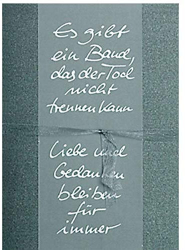 Räder Transparent Trauer Karte Es gibt EIN Band...