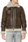 Schott NYC Herren Lederjacke LC1259, Braun (Brown), XL / 56/58