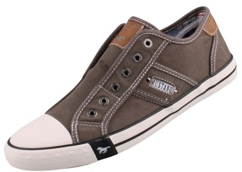 MUSTANG Herren Canvas Sneaker Grau, Schuhgröße:EUR 42