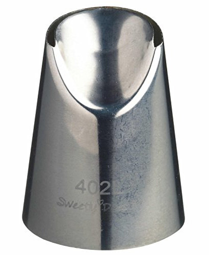 KitchenCraft Sweetly Does it Large Piping Nozzle, Ruffle Tip, Stainless Steel, 25 mm, Silver