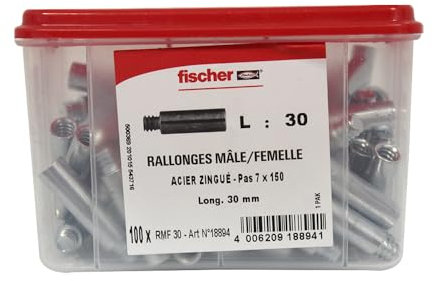 Fischer - Vis - Rallonge patte à vis 7x150 - 30mm