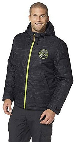 Ocean Sportswear Herren Snowboardjacke Winterjacke Funktionsjacke Jacke (L (52), Schwarz)