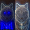 Samarkand - Lights LED-Bild mit Beleuchtung LED- Bilder Leinwandbild 65 x 45 cm Leuchtbild Wandbild WOLF