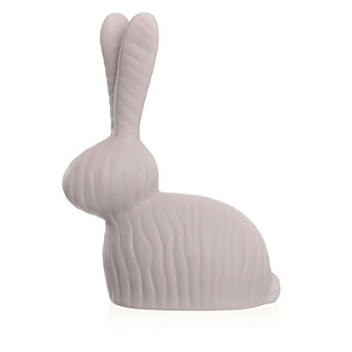 Sandra Rich Keramik HASE Figure Ceramic Rabbit small - mud 13 cm in grau Schlamm -45