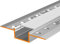 Alupona 1x Kizar20 LED Trockenbauprofil I 1 x 2 m I Aluminium Profilleiste für LED Streifen bis 2 cm Breite I Perfekt für 12,5 mm Rigipsplatten I Trockenbauschiene + milchig weiß opale Abdeckung