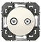 Legrand 600356 Prise TV-SAT étoile blindée dooxie, finition blanc