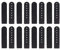 SUPVOX 50 Stück Snapback Extender Hutband Clip Kunststoff Reparatur Verschlüsse Schnalle Riemen mit 7 Löchern für Baseballkappe Cowboyhut (schwarz)