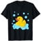 Lustige Gummiente Badespielzeug Kleidung Niedliche Badeente Quietscheente Quietscheentchen T-Shirt Cartoon Classic Short Sleeve U-Neck Schwarz S Unisex-Kinder, Unisex-Erwachsene