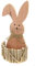 Trend Line Deko Osterhase mit Korb Holz 34 x 15 cm braun Figur