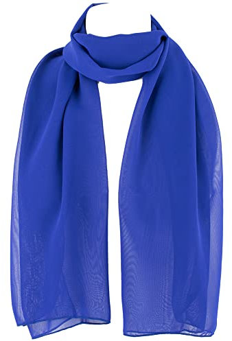 Hat To Socks Foulard en Mousseline pour les Femmes (Bleu roi)