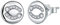 J.Endéar Sternzeichen Krebs Ohrringe Damen Mädchen, Ohrstecker Silber 925 Zirkonia 8 * 8mm Runde Kleine Ohrringe Schmuck Geschenk