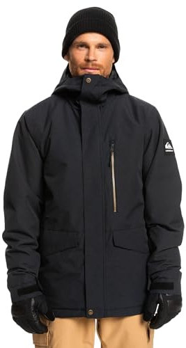 Quiksilver Men's Mission SOLID JK Jacket, True Black, XL