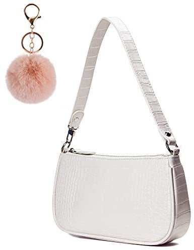 Camilife Retro Umhängetasche Tasche,90er Jahre Umhängetasche Damen,mit schickem Krokoprägung-Druck Crossbody Tasche,Damen Schultertasche,Frau Vintage Shoulder Crossbody Handtasche