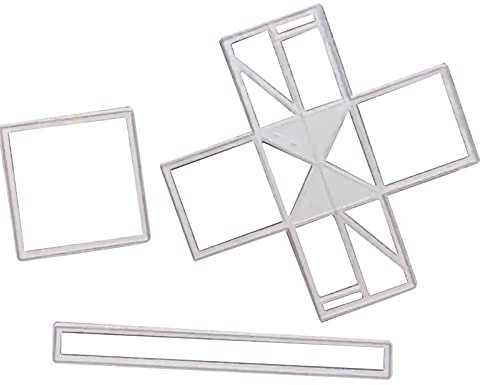 Aouln Scrapbooking Stanzformen, Fotocollage Pop-Up Karte Stanzformen Schablone Vorlage für Scrapbooking Prägepapier Album Dekor Bastelformen