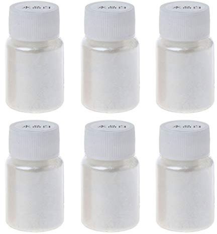 Kosmetikpuder in 6 Farben, natürliches Glimmer-Mineral-Perlglanz-Pigment für Seifenherstellung, Epoxidharz, Lipgloss, Nägel, Badekugeln, Schleim