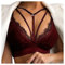 Dasongff Spitze BH Halfter Lace Bralette Damen Sexy Neckholder Sport BH Ohne Bügel Dessous Frauen Bustier Spitzen Bra Nahtlose Umstands BH Spaghettiträger Cross Back Design Push up BH Sport Bra Top