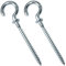 AERZETIX - C48199 - Lot de 2 Crochets à visser en forme G à bois avec rondelle - Ø4.9x84mm - en acier zingué - pour fixation murale plafond