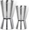 Spirit Measures 25/50ml & 15/30ml Set - 2Pack 304 Stainless Steel Jigger Spirit Measure Set Cocktail Measure Cup Set Whisky Shot Measure for Gin Alcohol Drink