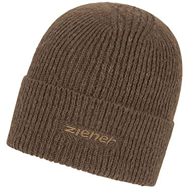 Ziener Damen/Herren ILIDIO Mütze/gestrickt, Aufschlag, Wollanteil, Walnut, Einheitsgröße