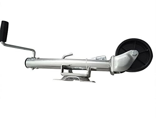 SHZICMY 540kg Stützrad Schwerlast PKW Anhänger Rad Stützrad Klappsystem Mit Montageplatte 50mm