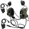 TS TAC-SKY Dual Communication Tactical Helmhalterung Version ARC Adapter Track Headset Shooting Noise Cancelling,Mc