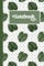 Monstera Plant Notebook: Cute green and white monstera leaf plant with green dots lined blank notebook and journal