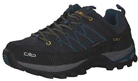 CMP RIGEL LOW TREKKING SHOES WP, Zapatos de trekking, Hombre, Antracite-Deep Lake, 39 EU