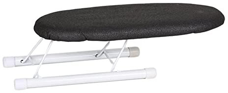 Colcolo ASSE da Stiro Pieghevole Compatto E Leggero con Rivestimento Resistente al Calore, Camicia da Stiro, Maniche, Polsini, Scollo per Il, Grigio Scuro