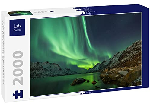 Lais Puzzle Aurora Borealis reflektiert zwischen Zwei Fjorden in Tromsø 2000 Teile