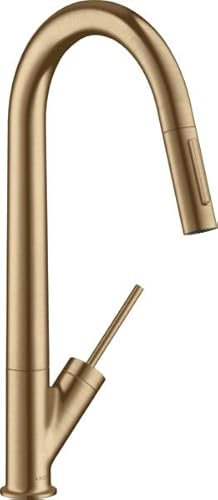 Hansgrohe Axor Starck Mitigeur monocommande de cuisine Axor Starck 270 avec douchette coulissante, Coloris: Bronze brossé