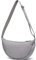 YIKOEE Borsa a mezzaluna per donna e uomo, piccola borsa a tracolla con forma di mezzaluna, Grigio, Small