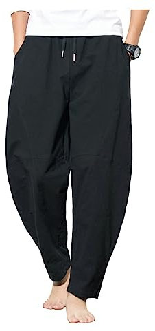 Pantalon Décontracté pour Hommes Pantalon De Coton De Style Chinois