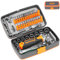nutmanel 38 Pcs 1/4 Socket Set, Drive Socket Ratchet Wrench Set, Quick Release Ratchet Wrench Set with Bits Set, CR-V Metric Socket Set, Tool Sets