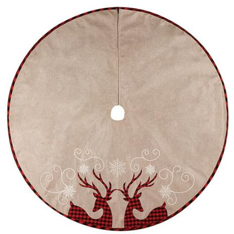 Clyictz 1 pz di neve renna, base per albero di Natale, come mostrato, 81 cm, per feste e interni