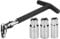 Noosverl 3/8'' Spark Plug Removal Tool, 4 Pieces Universal Spark Plug Remover 16/18/21 mm, Car Spark plug wrenches for ford fusion Car and Motorcycle Spark Plug Remover, Spark Plug Wrench Set