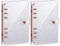 Pavewood 2 StüCke A6 PVC 6 Ringbuch Abdeckung Rose Gold Weiche Notebook Abdeckung Transparente PVC Notebook Schale 6 Loch Lose Blatt Abdeckung