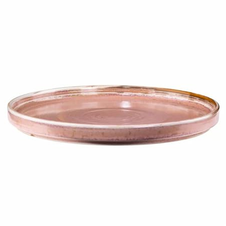 Verlo Flacher Teller Porzellan, 25 cm, Kollektion Zorza, seidenmattes Finish, minimalistisches Design | Hochwertiges Speiseteller | Spülmaschinenfest, mikrowellensicher Essteller